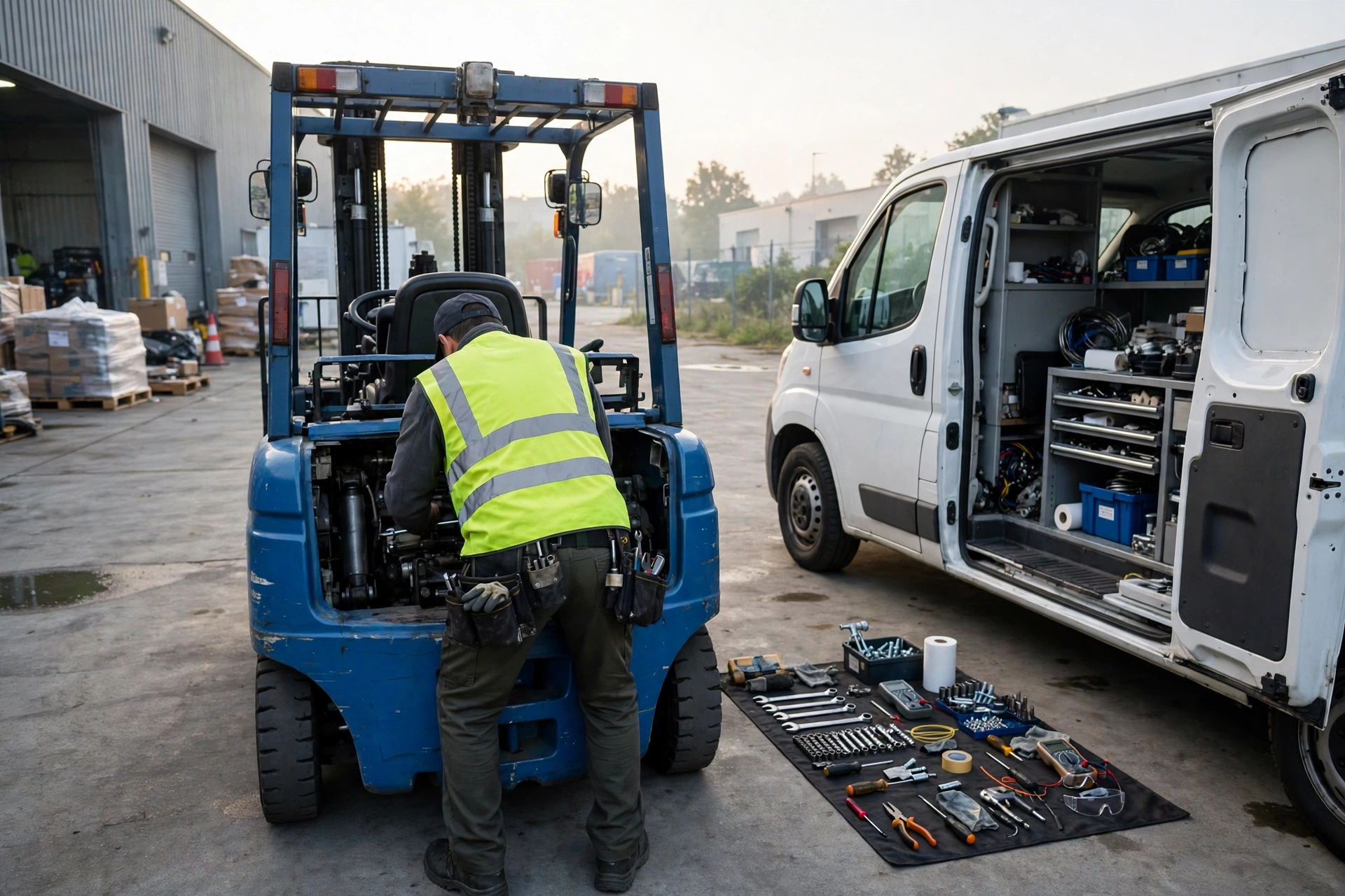 Proses Servis Forklift: Dari Keluhan Sampai Serah Terima